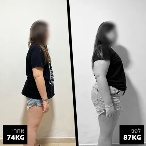 לפני ואחרי: מ־87 ק״ג ל־74 ק״ג, חיטוב ב־3 חודשים
